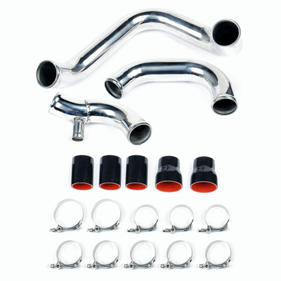 Stainless Steel  Front Mount Intercooler Piping Hose Kit For Audi A4 1.8t B5 98-01 Silver