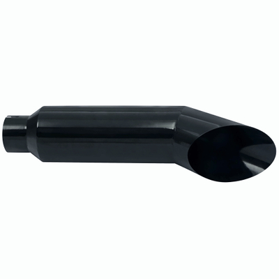 Miter Black 5" Inlet 8"Outlet 36" Long Diesel Smoker Exhaust Stack Tip Angle Cut Exhaust Tailpipe