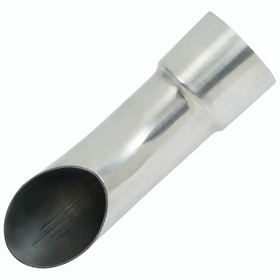 1 Piece Stainless Steel 2.5" Turn Down Exhaust Tip 2 1/2" Inlet 2 3/4" Outlet 9" Long