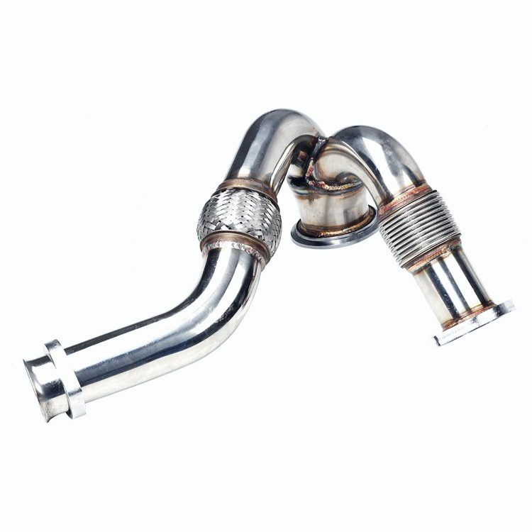Turbocharger Y-Pipe Up Pipe Kit Fit For Ford 6.0L Powerstroke Diesel 2003-2007 Exhaust Down Pipe