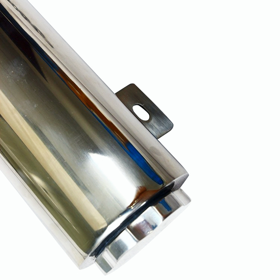 3" x 9" Polished Stainless Steel Silver Radiator Overflow Tank Catch NEW