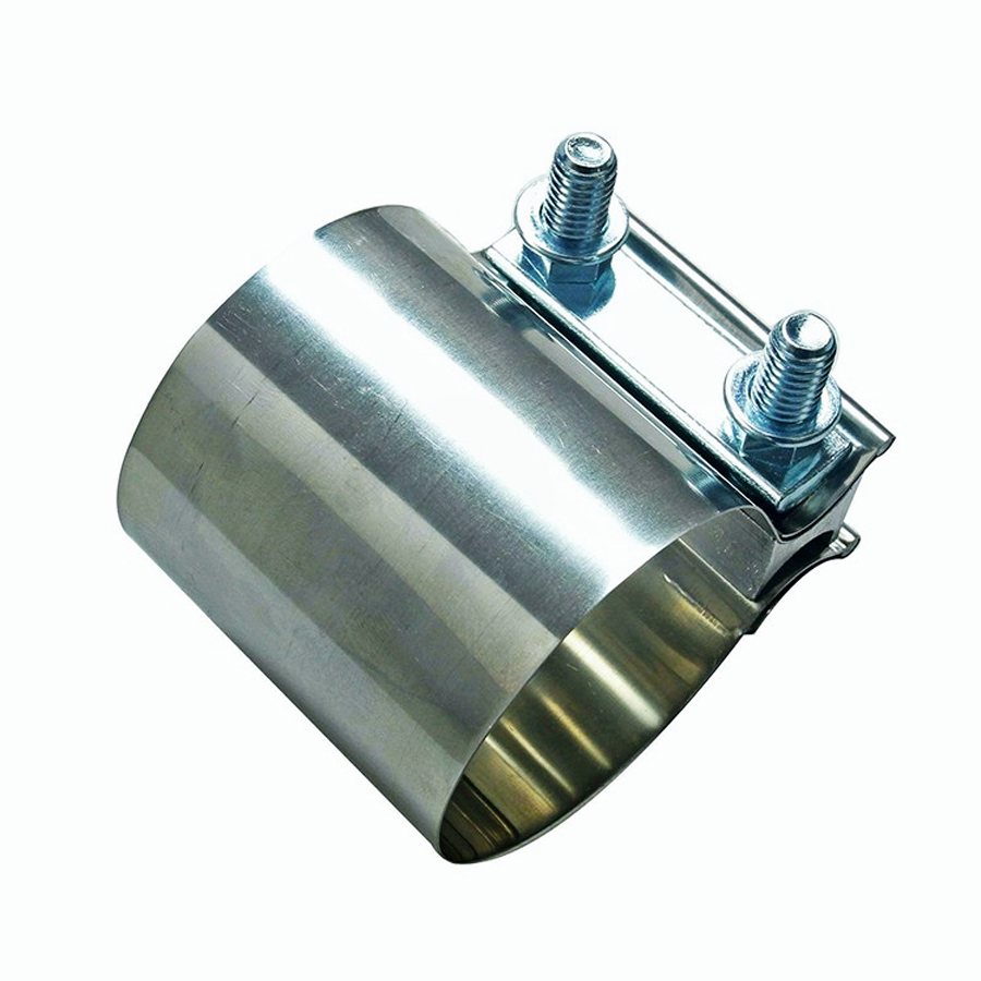 2.75" 2 3/4" Stainless Steel Auto Butt Joint Band Exhaust Clamp Sleeve Coupler T304